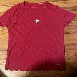 Hollister cherry red top